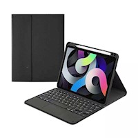 Smart case con teclado para ipad 12.9 Negro + lamina de vidrio